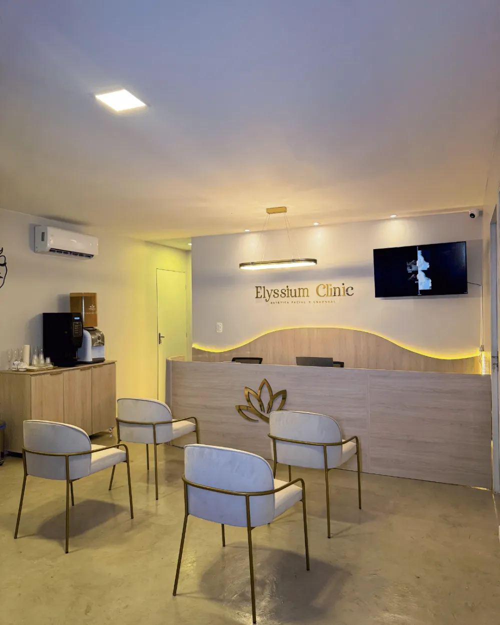 Recepção da Elyssium Clinic em Arapiraca